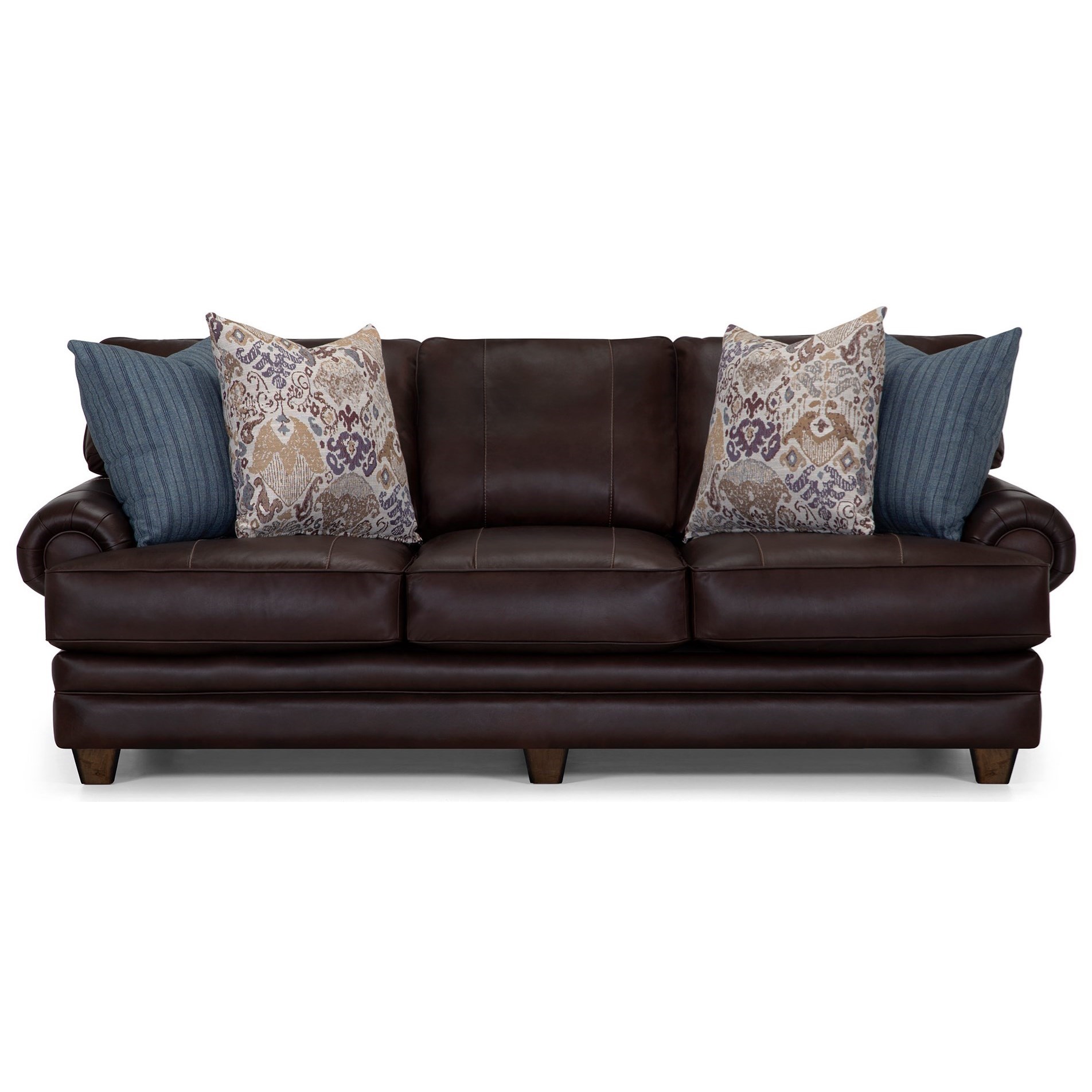 Franklin 957 Transitional Sofa with Rolled Arms Lagniappe Home Store
